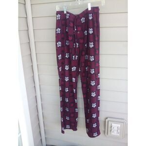 Harry Potter Men's Fleece Hogwarts Red Black Gray Pajama Pants size Large